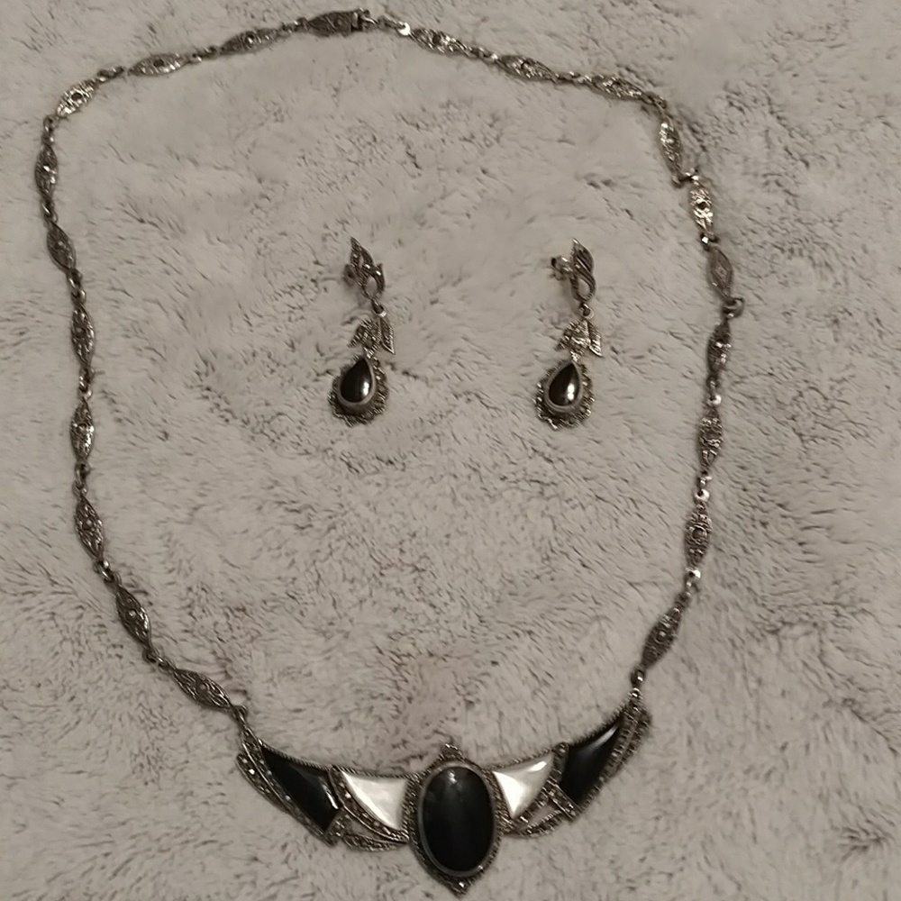Necklace and earrings